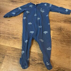 Blue Robot Print Onesie